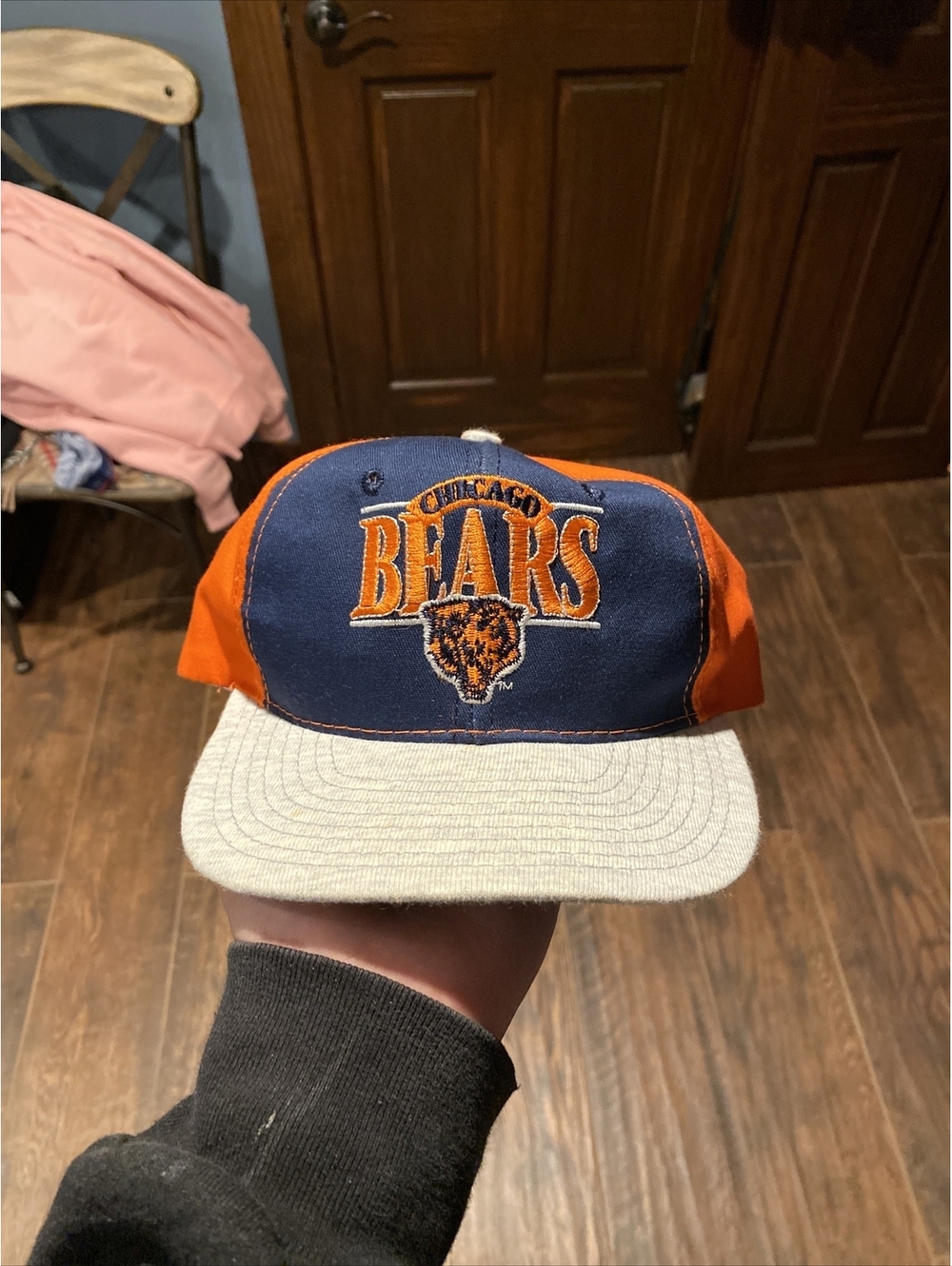 Vintage 90s Chicago Bears The Game Big Logo Snapback Hat Cap USA Made